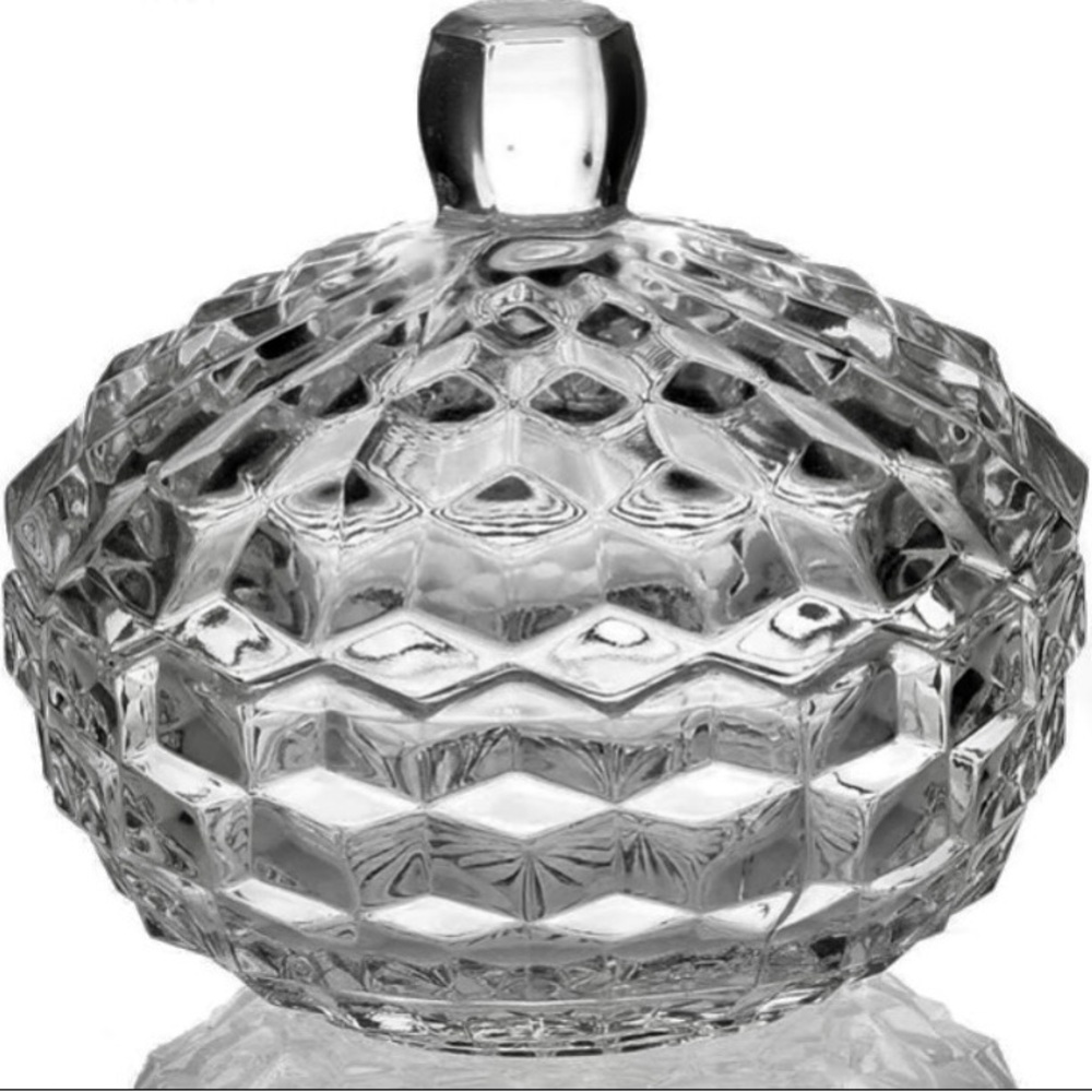 Vintage Fostoria Candy Dish With Lid